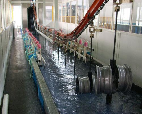 Electrophoretic coating line