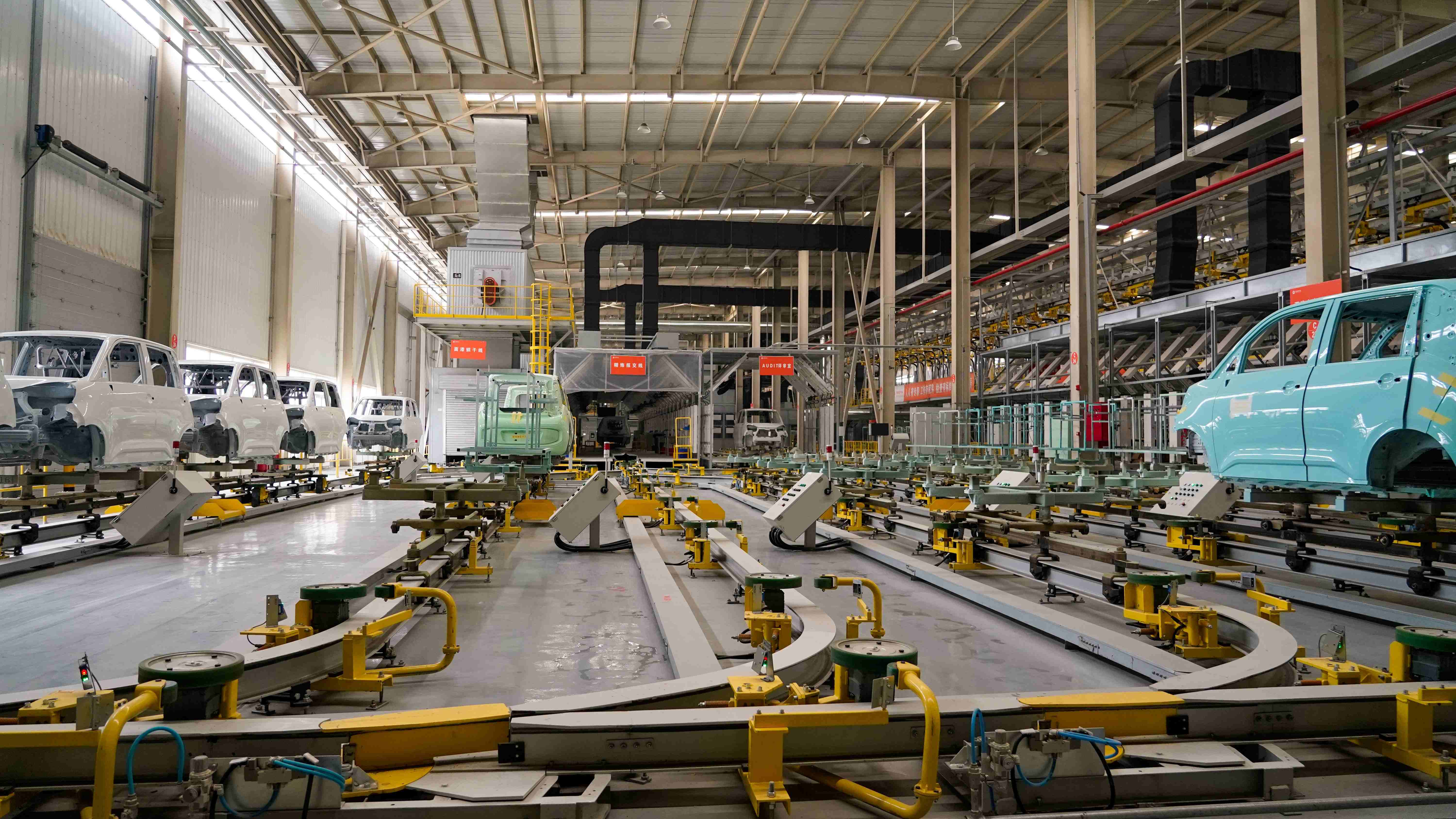 Electrical car painting and coating production line